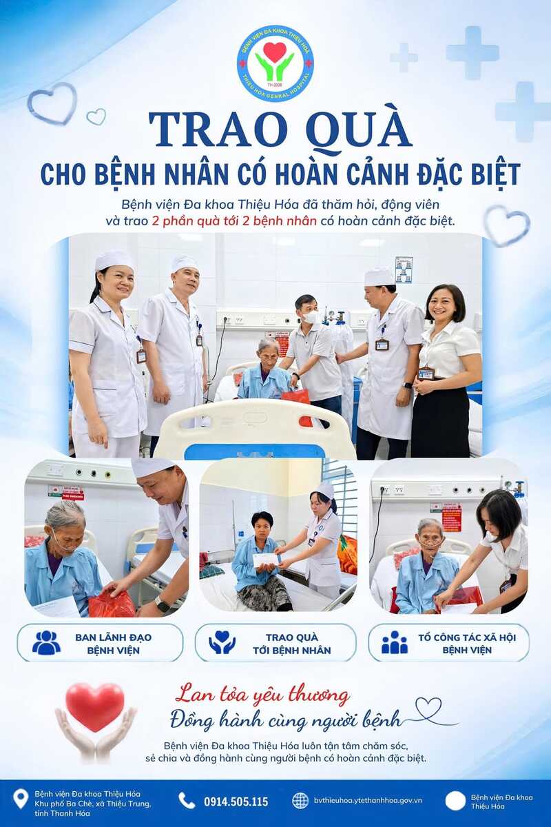 TRAO GỬI YÊU THƯƠNG – TIẾP THÊM NGHỊ LỰC CHO NGƯỜI BỆNH