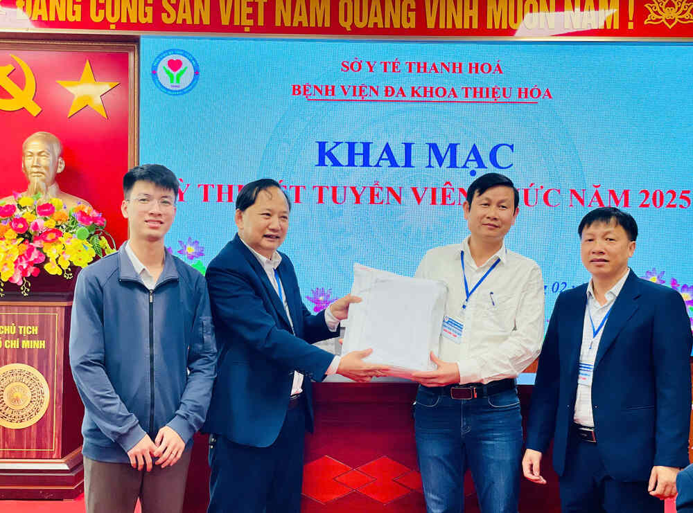 BVĐK Thiệu Hóa tổ chức lễ khai mạc kỳ tuyển dụng viên chức năm 2025