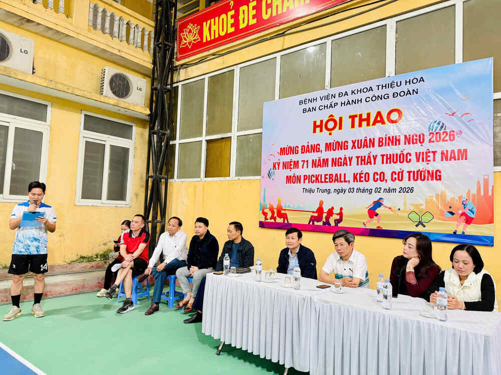 HỘI THAO MỪNG ĐẢNG – MỪNG XUÂN BÍNH NGỌ 2026 VÀ KỶ NIỆM 71 NĂM NGÀY THẦY THUỐC VIỆT NAM 27/2