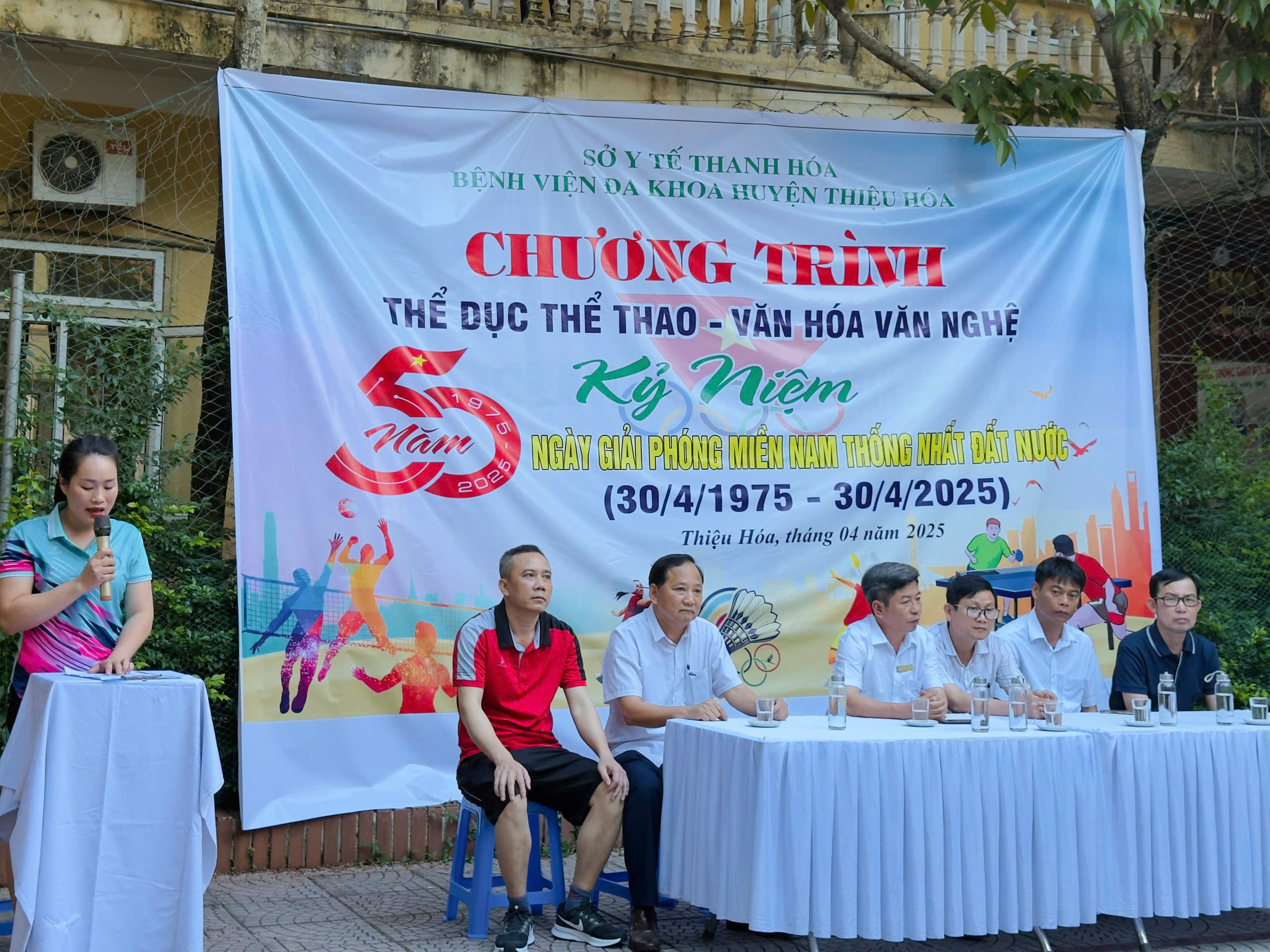  KHAI MẠC HỘI THAO CHÀO MỪNG NGÀY 30/4 &amp; 1/5 TẠI BỆNH VIỆN ĐA KHOA THIỆU HÓA