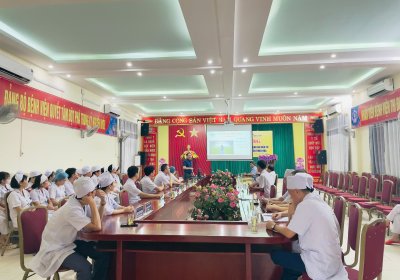 SINH HOẠT CHUYÊN MÔN TẠI BVĐK THIỆU HÓA - Chủ đề: “Tiếp cận bệnh nhân cận lâm sàng”