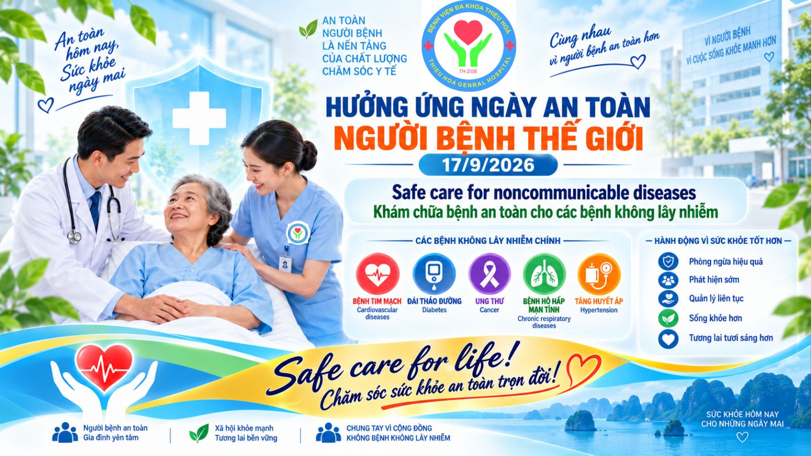 BỆNH VIỆN ĐA KHOA THIỆU HÓA HƯỞNG ỨNG NGÀY AN TOÀN NGƯỜI BỆNH THẾ GIỚI 17/9/2026