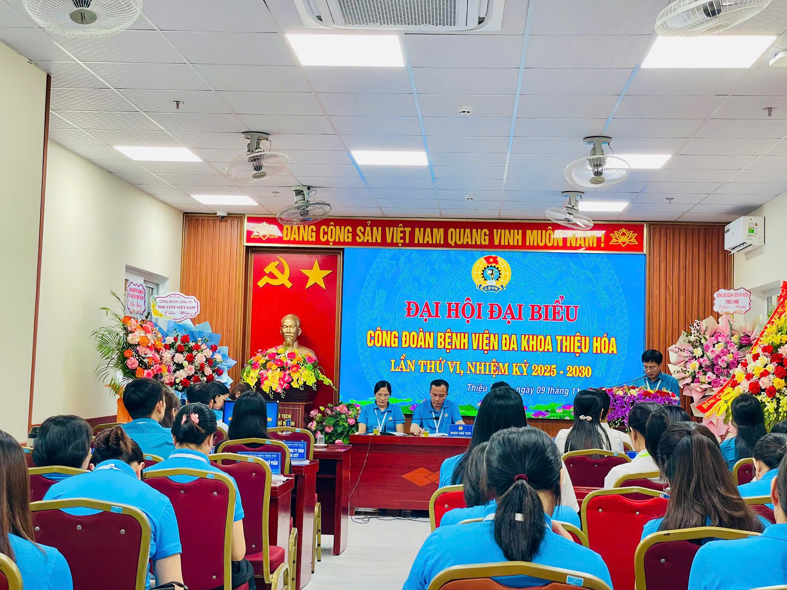 ĐẠI HỘI CÔNG ĐOÀN BVĐK THIỆU HÓA LẦN THỨ VI, NHIỆM KỲ 2025 – 2030 THÀNH CÔNG TỐT ĐẸP
